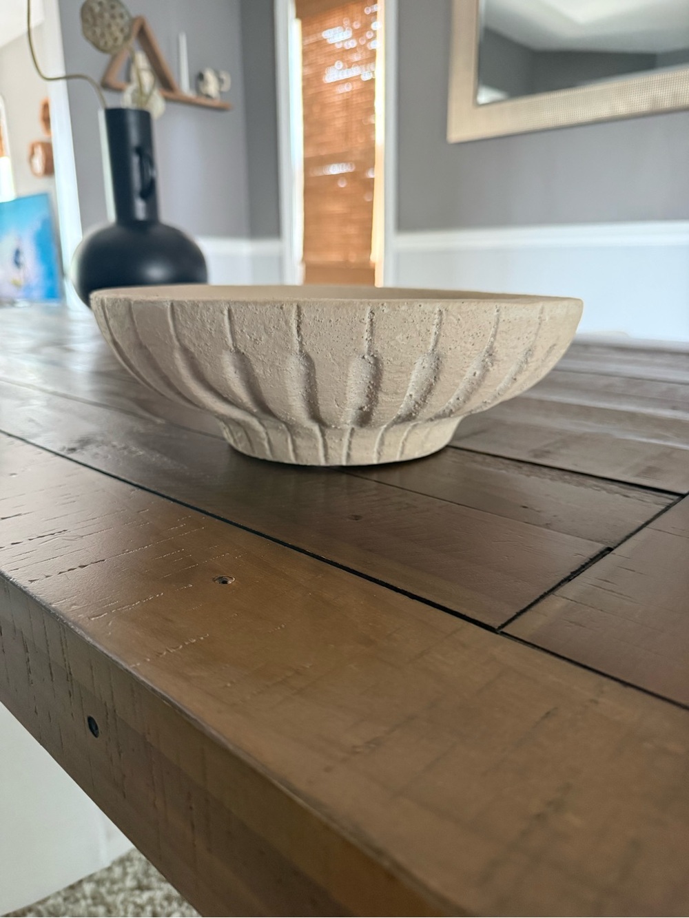 Threshold Cream Textured Decorative Bowl